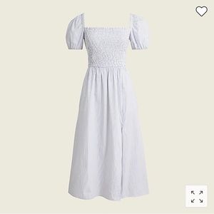 J.crew smocked midi dress